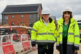 Rachel Reeves and Mayor of the West Midlands, Richard Parker, were impressed at the whg development at Green Lane, Walsall