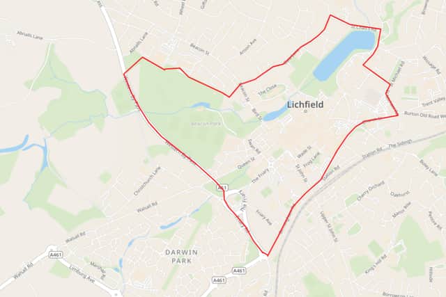 The area where a dispersal order will be introduced