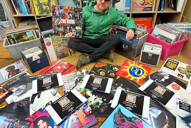 Owner Ian Davies at his old Stay Loose Records store in Wolverhampton