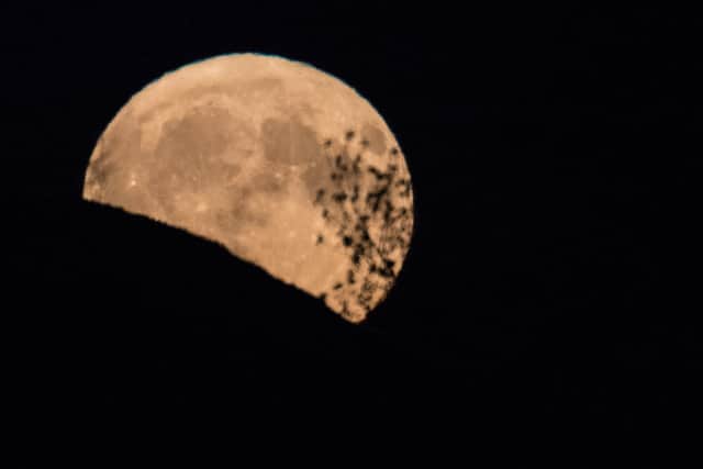 The Harvest Moon rises in the UK in 2017.