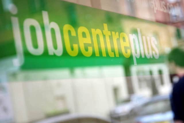 A Jobcentre Plus sign