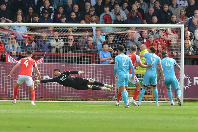 Ryan Graydon opens the scoring for Fleetwood.