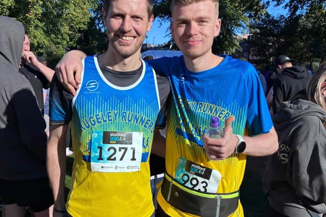 Rugeley Running Club gave a thumbs up as they prepared for the run. Credit: Freedom Leisure, organisers of Stafford 10k