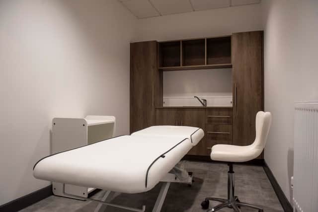 Treatment room in the hair and beauty salon at new
City Learning Quarter college campus