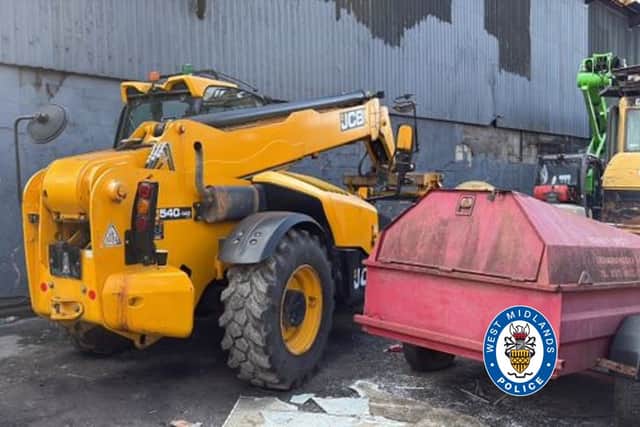 A man in his 60s was arrested at the site during the operation on Tuesday, September 9 morning