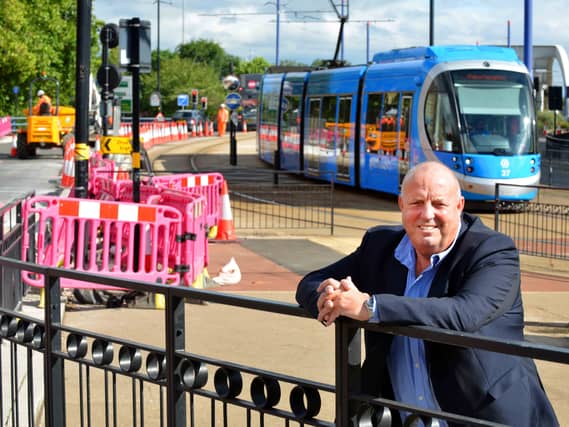In 2022 Midland Metro construction director Paul Brown in Pipers Row.