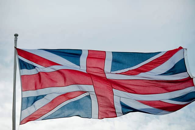 A proud Union Flag being flown correctly