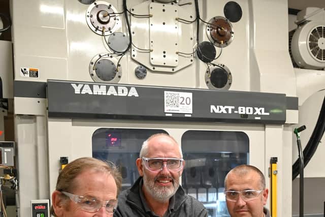 L-R: David Chapman, Rowan Crozier and Stuart Berry (Brandauer)