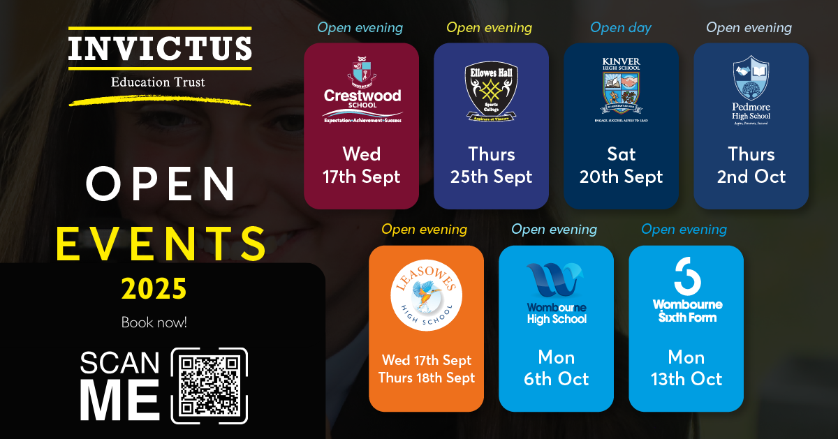 Invictus Education Trust announces Open Events for 2025