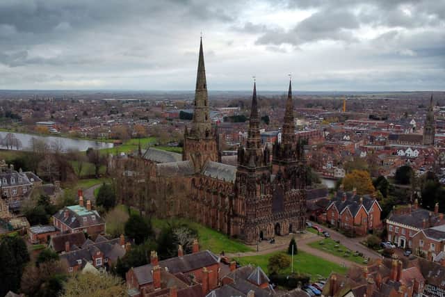 Lichfield Cathedral is a sight to behold