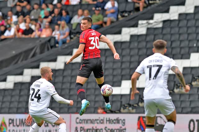 Evan Weir was replaced at half-time on his league debut for Walsall in September 2024.
