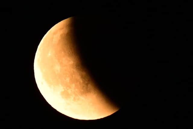 The total lunar eclipse over the Wrekin Photo: Kate Wooldridge