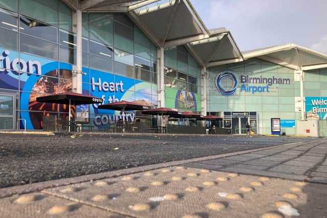 Birmingham Airport was ranked near the middle of the rankings table