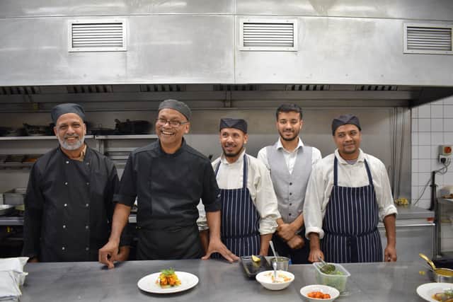 Spice Fusion team with celebrity chef, Sudha Saha