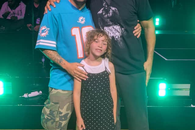 Michael Rose and his daughter Poppy met Hollywood star Will Smith in Wolverhampton