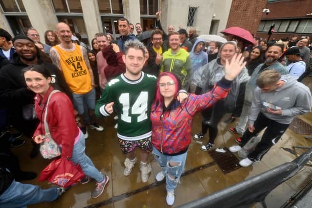 Dave and Hayley Howell had made sure to get priority tickets to be near the front of the queue