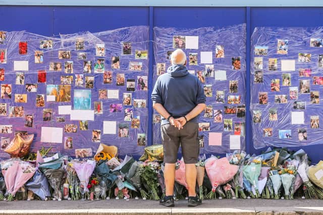 Tributes on Brassington Avenue, Sutton Coldfield on August 26 2025 for a 21-year-old named locally as 'Natasha' or 'Tash' who was killed in a hit-and-run on Friday (August 22).  