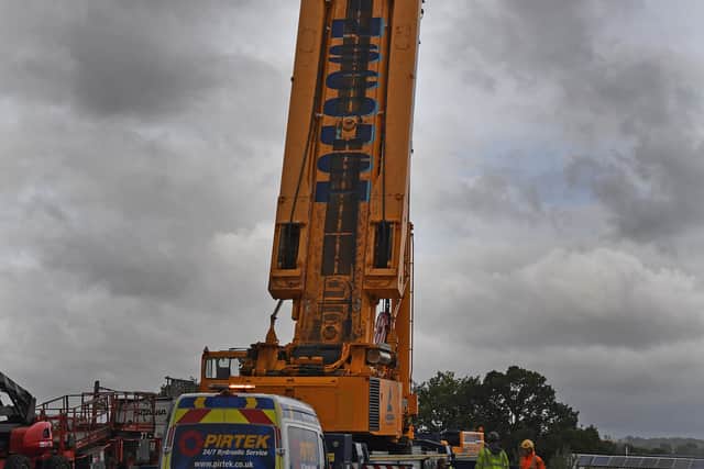 The new McDonalds building in Bridgnorth giant crane  arrives at 7am today in Chartwell Park. Bridgnorth.
