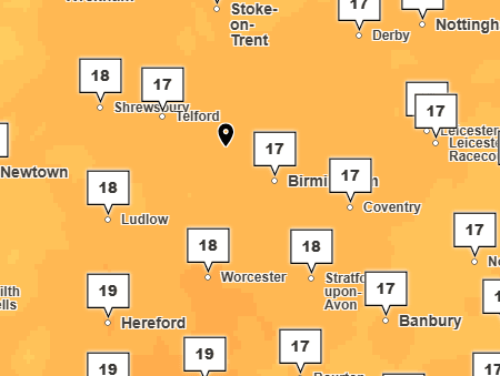 Temperatures are expected to remain slightly warmer as we are told to expect more rain and blustery winds
