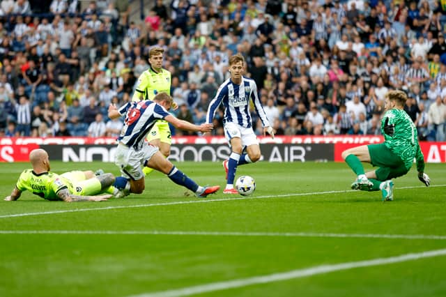Aune Heggebo was brought down in the box in one of the incidents during the game (Photo by Adam Fradgley/West Bromwich Albion FC via Getty Images)