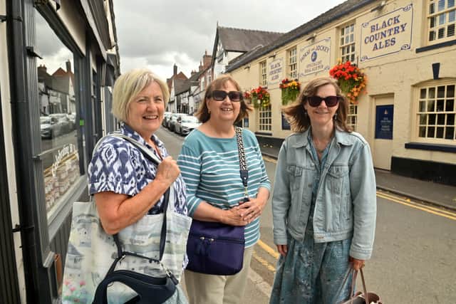 Fiona Marsh, Karen Knaggs and Julie Macaulay, friends and library volunteers said they love the friendliness