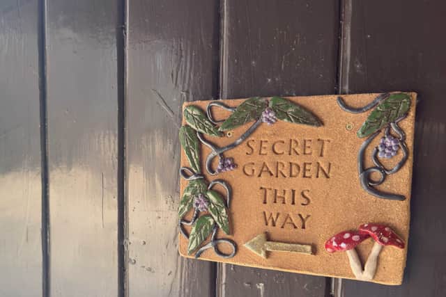 The Secret Garden contains clay decorations made by the team at Coalport China Museum. Picture: Ironbridge Gorge Museum Trust