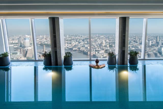 The Infinity Pool at the Shangri-La Hotel at The Shard in London