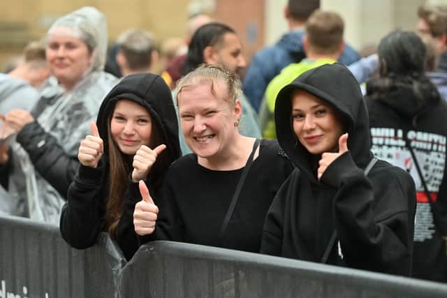 Lily, Nikki and Ellie Pjetri were hoping to hear Miami at the show