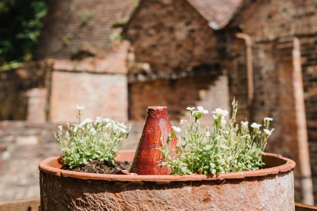 A kiln looks over the Secret Garden at Coalport China Museum. Picture: Ironbridge Gorge Museum Trust