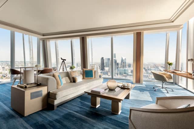 Rooms and suites at the Shangri-La Hotel at The Shard in London