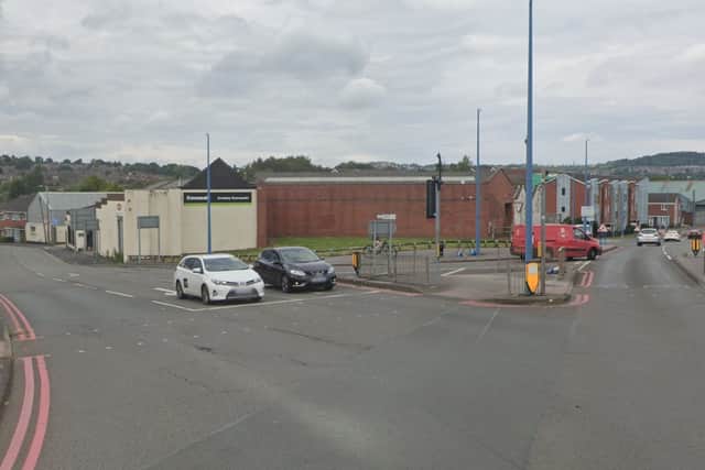 The junction of St Anne's Road and Foxoak Street, Cradley Heath