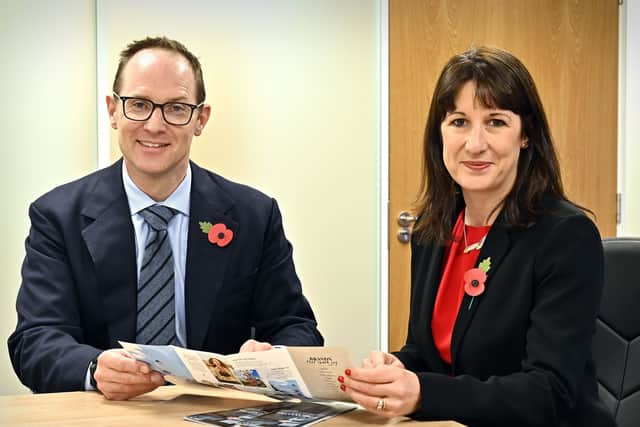 Carl Richardson with Chancellor Rachel Reeves 