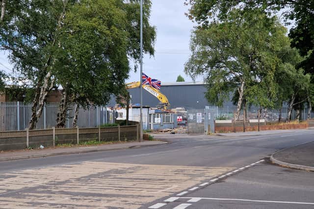 The flags had also been errected on Brownhills Road
