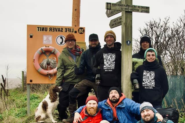 Completing 95 miles along the Norfolk coastal path