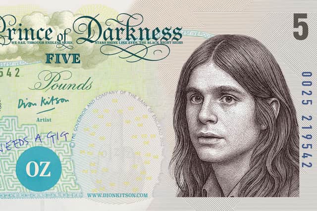The 'Prince of Darkness' £5 notes