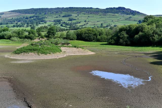 Severn Trent's Tittesworth Reservoir in Leek, Staffordshire that was at 47.7 per cent capacity on Monday