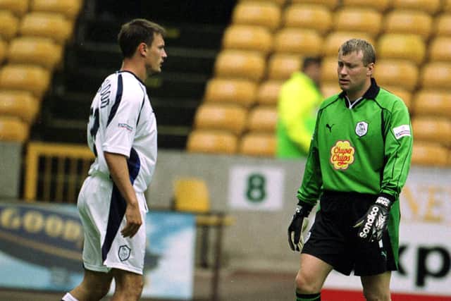 Kevin Pressman was sent off in the game