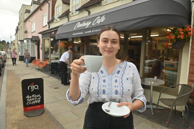 The new owner of Cleobury Cafe, Maryan Forouhandeh. Photo: Steve Leath