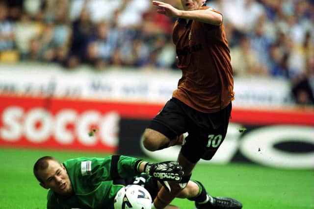 Michael Branch in action during the clash