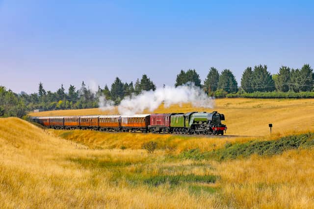 The Flying Scotsman heading up Eardington Bank. Picture: Alan Corfield