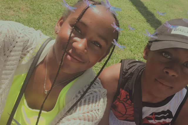 Ameiya (left) and Ricardo Junior Del-Brocco (Kayla Del-Brocco/PA)