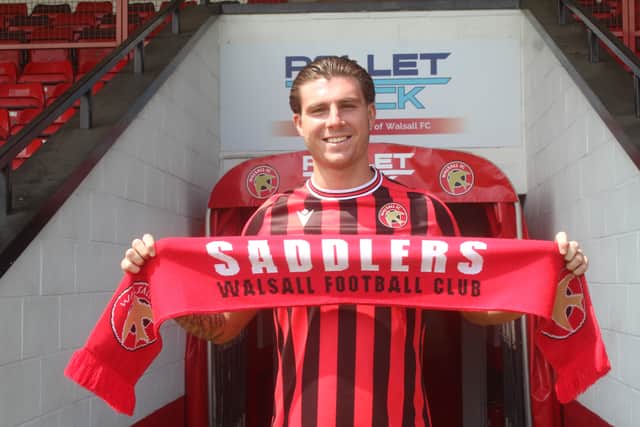 Mason Hancock joined Walsall from Airdrieonians earlier this summer. (Pic: Walsall FC)