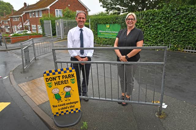 Assistant head Tom Neal and headteacher Hazel Richards