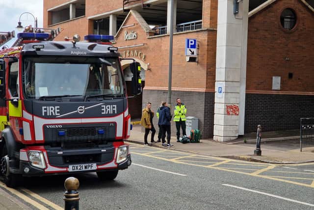 Emergency services at the scene
