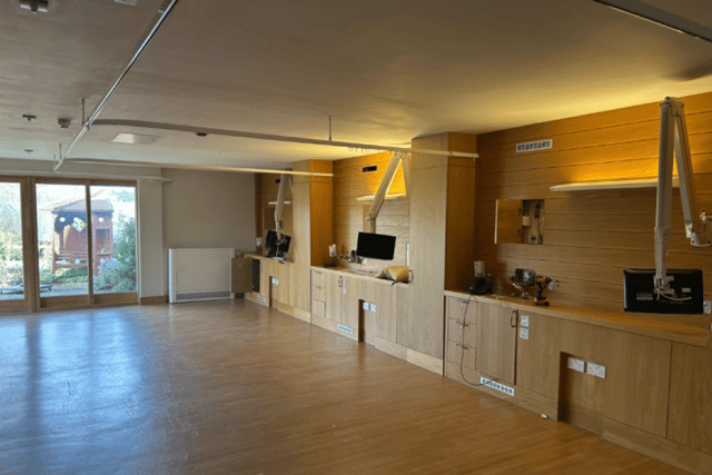 The room before it was transformed