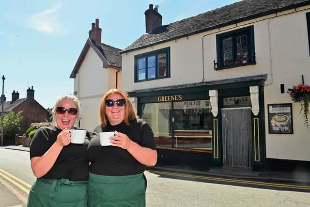 Gemma Hodgkins and Louise Whittick from Greene's Coffee house/ cafe have made a great impression on the village with their business