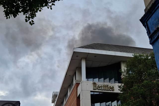 Smoke in Wolverhampton city centre