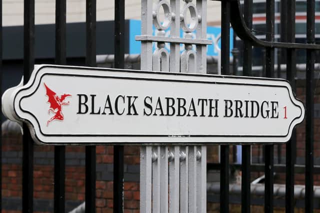Fans at the Black Sabbath Bridge. Photo: Joseph Walshe/SWNS