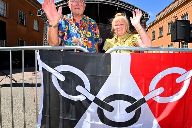 Mayor and mayoress of Dudley Pete and Gloria Lee. The Mayor said the day was a great example of community