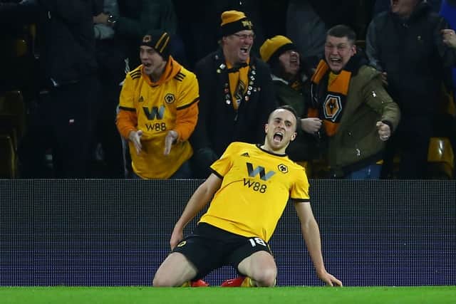 Diogo Jota celebrates